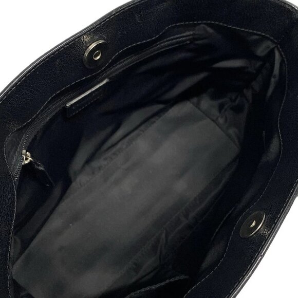 DIOR/ChristianDior Flower Black Jacquard Leather Tote Bag 666-071525 - Picture 12 of 14